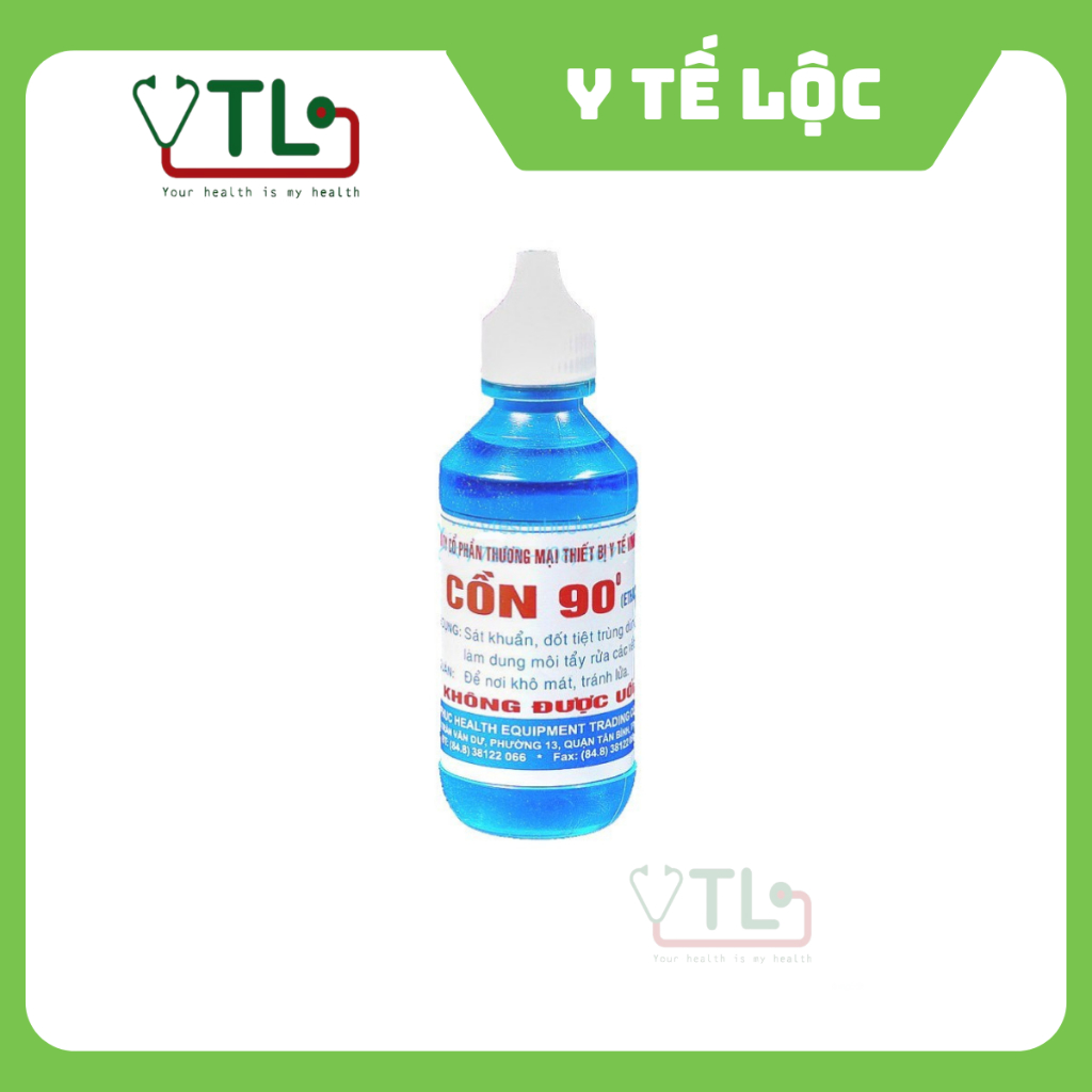 Chai 60ml Cồn 90 độ Vĩnh Phúc