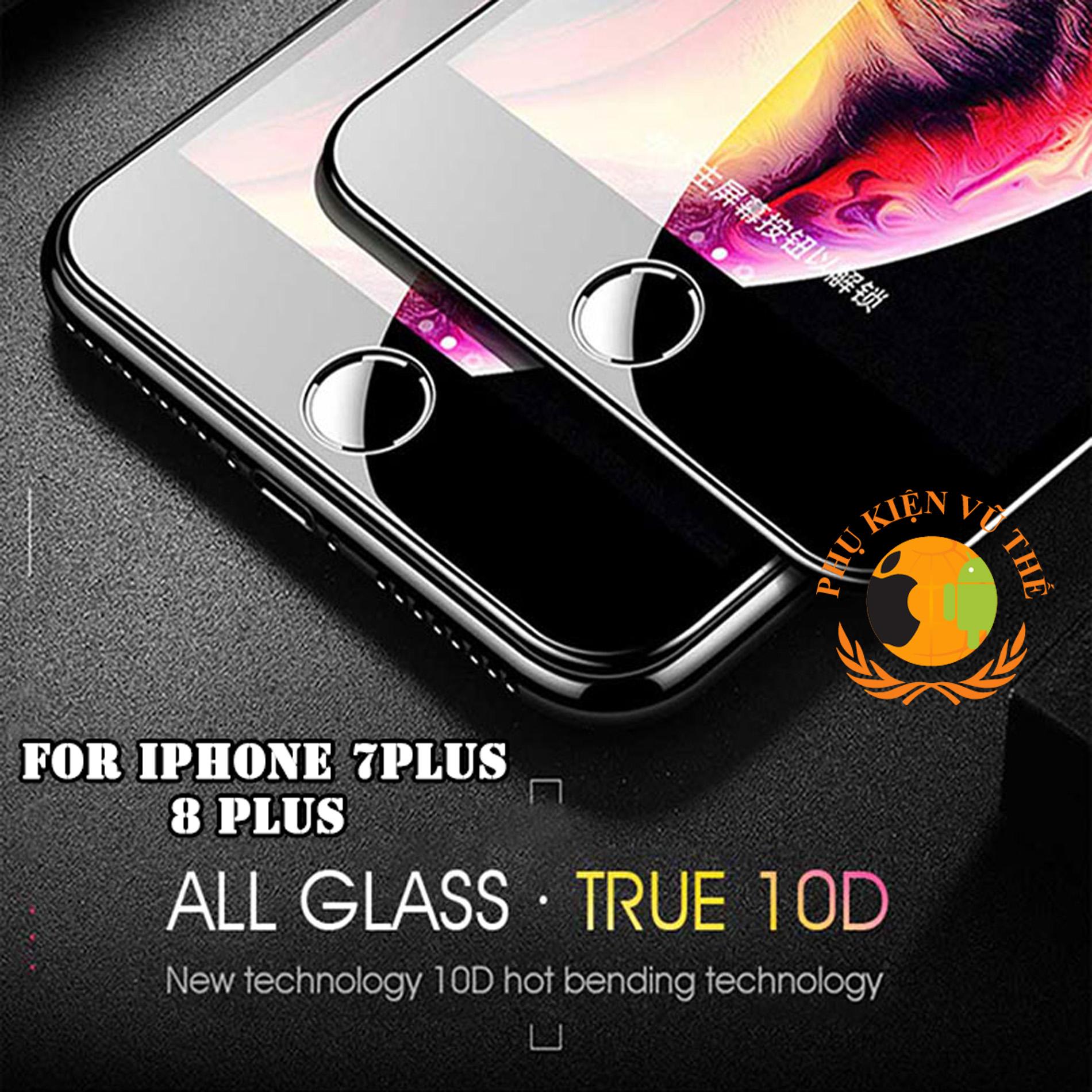 Kính Cường Lực Tràn Màn Hình 10D iPhone 6 Plus 6s Plus 7 Plus 8 Plus Xr 11 11 Pro Max 12 12 Pro Max Full Màn Cao Cấp Phủ Nano