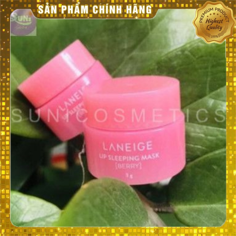 Mặt Nạ Ủ Môi Laneige –  Lip Sleeping Mask Berry 3g – Lấy Lại Đôi Môi Hồng Hào Mềm Mịn Tự Nhiên
