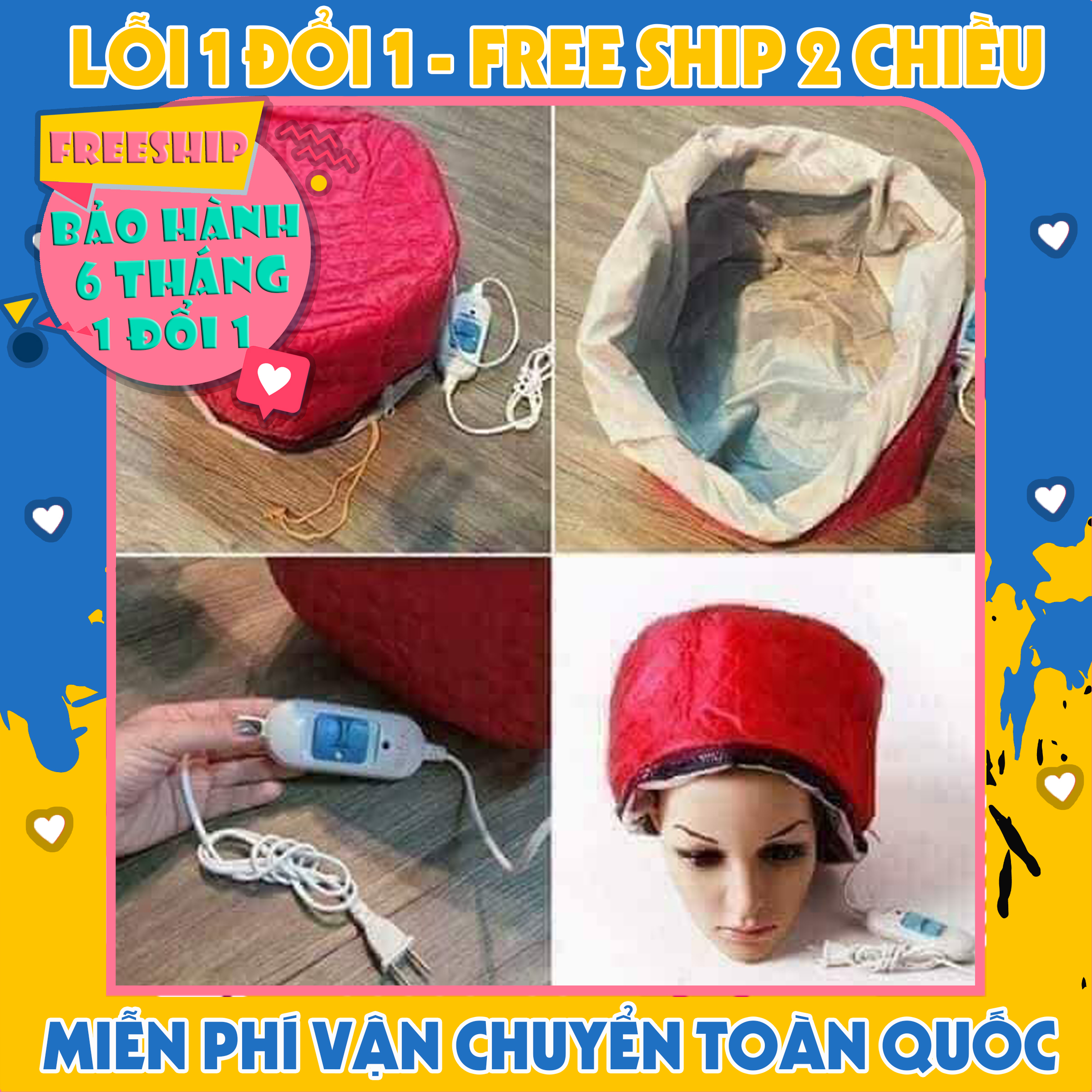 Mũ Ủ Tóc - Máy Hấp Tóc Cá Nhân - Máy Ủ Tóc Tại Nhà, Mũ Hấp Tóc Cá Nhân Đa Năng, Tiện Lợi Dễ Sử Dụng
