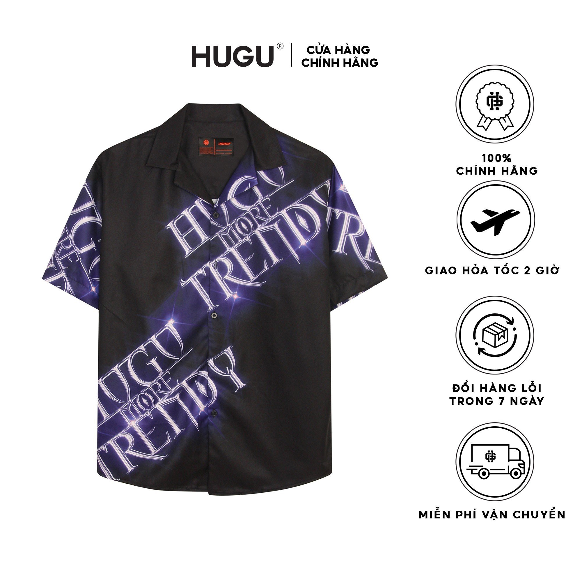 Áo sơ mi hugu bling bling - unisex