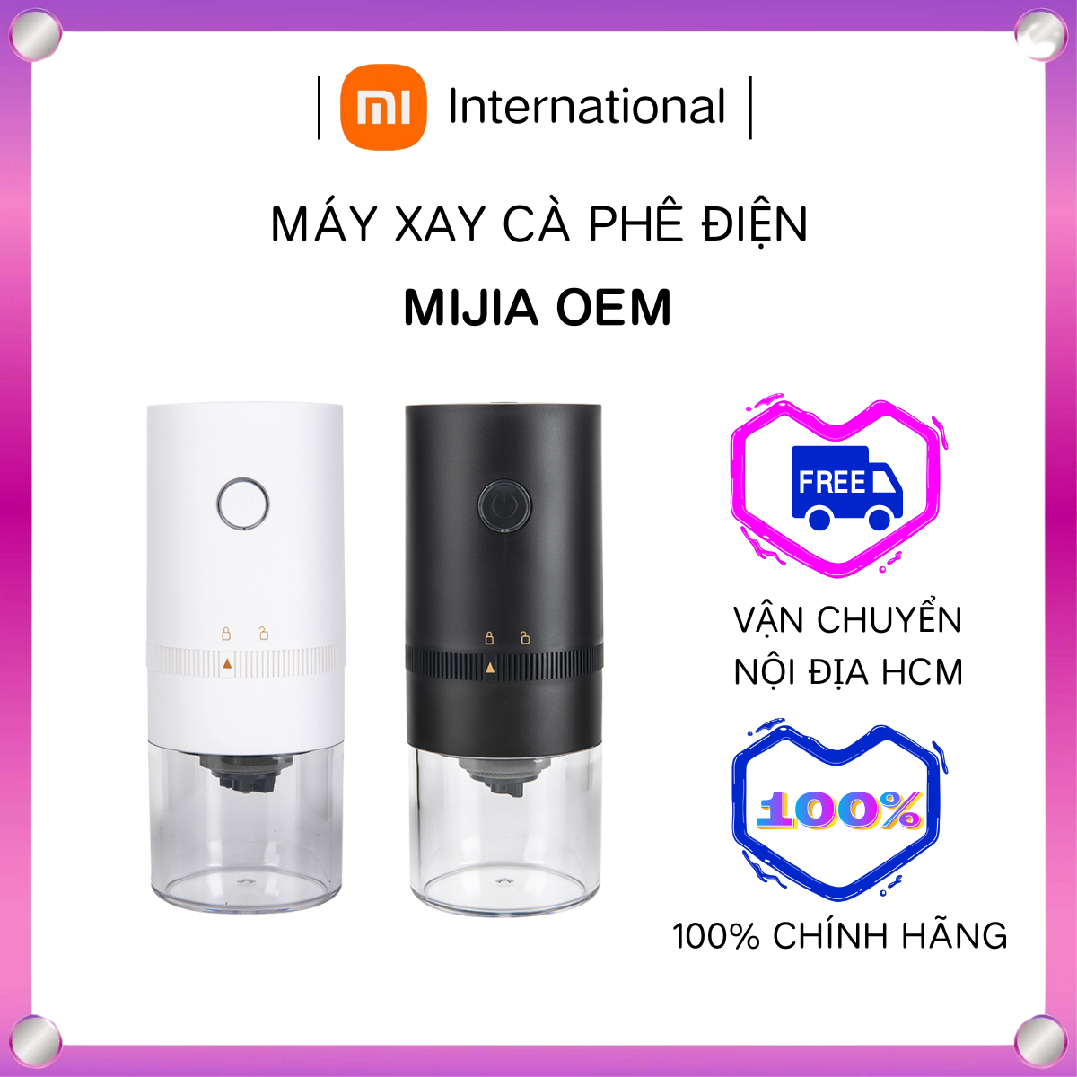 Xiaomi máy xay cà phê điện cầm tay nâng cấp mới máy xay hạt cà phê lõi gốm chuyên nghiệp sạc USB Type-C - Xiaomi International