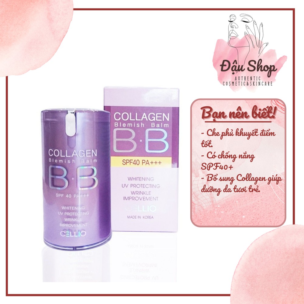 Kem nền BB Cream Collagen Cellio