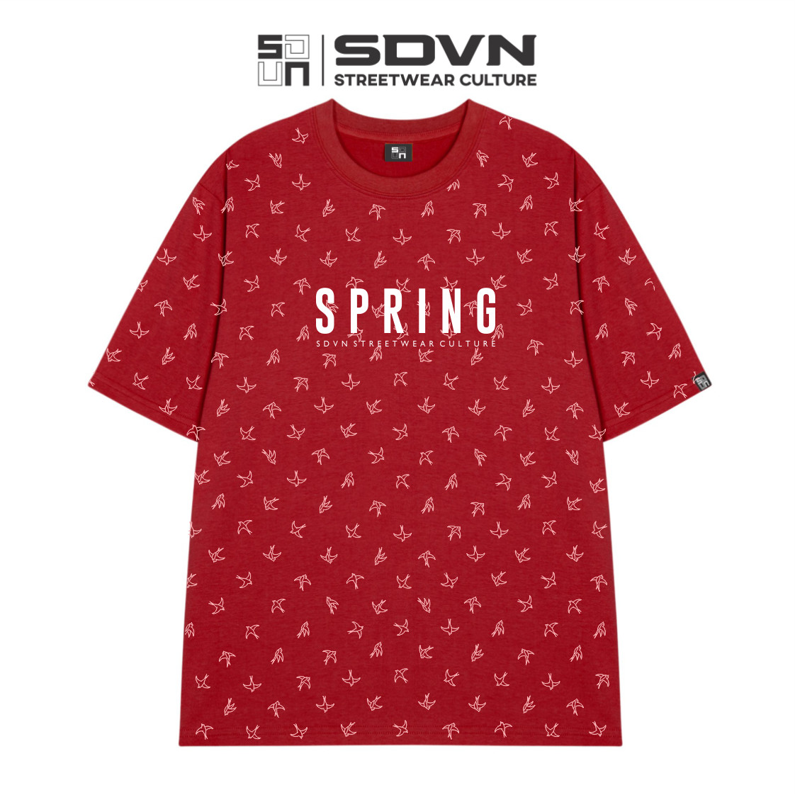Áo Thun Unisex Form rộng - Brand Chính Hãng SDVN - SPRING