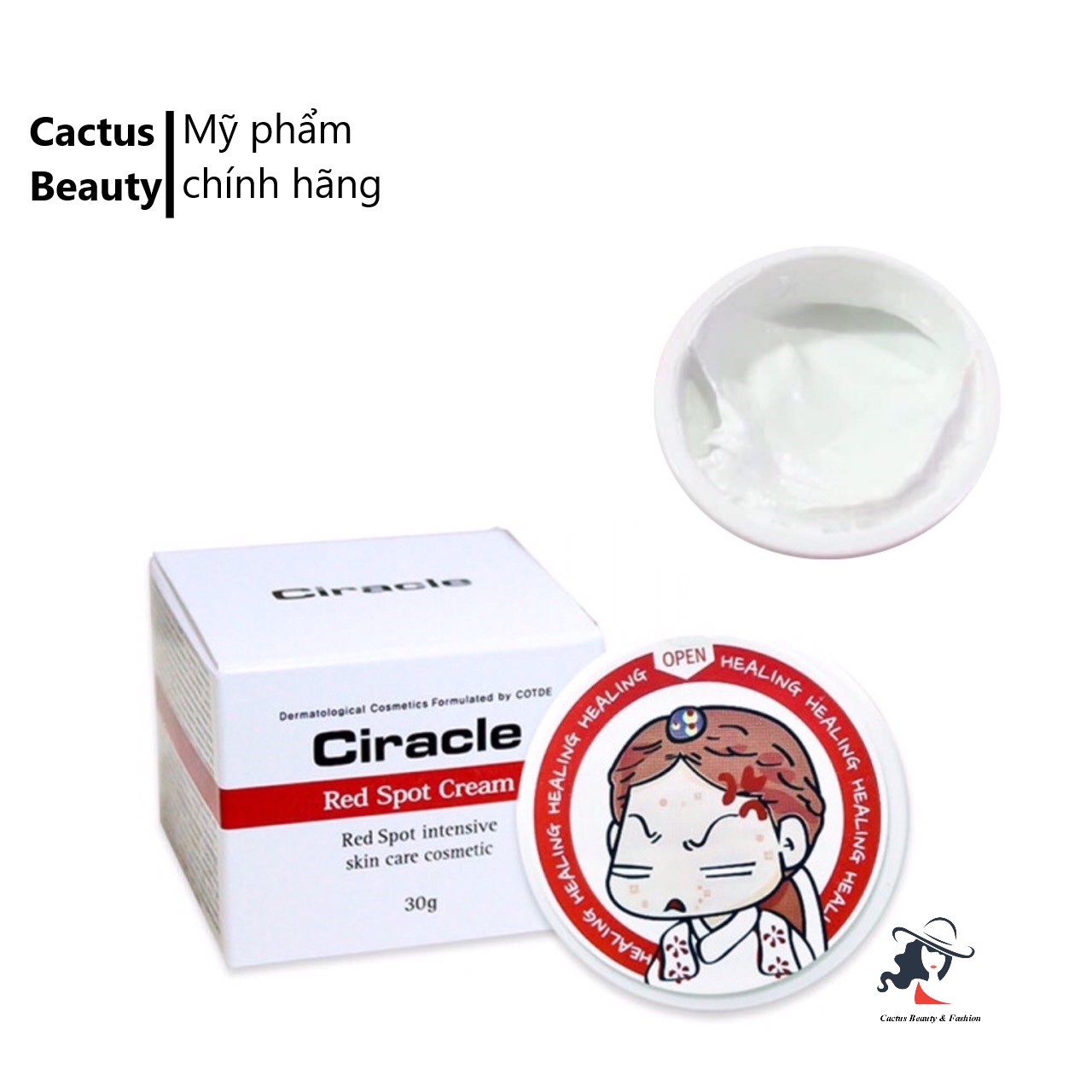 [HCM]Kem giảm mụn Circle Red Spot Cream 30g