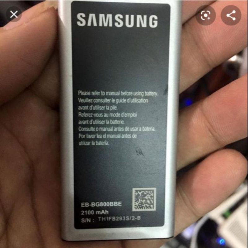 Pin samsung s5 mini / eb-bg800bbe eb-bg800cbe 2100mah s5 mini bảo hành 6 tháng.
