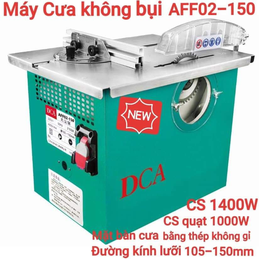 Máy cưa không bụi 1400w dca aff02-150