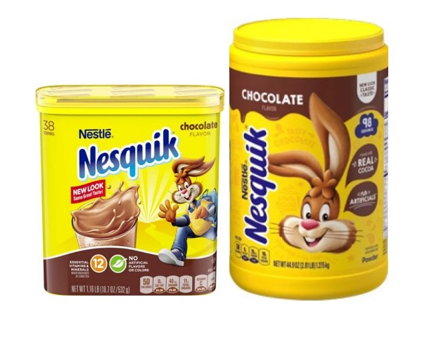Bột socola sữa Nestle Nesquik Chocolate Flavor của Mỹ hộp 532gr và 1270gr