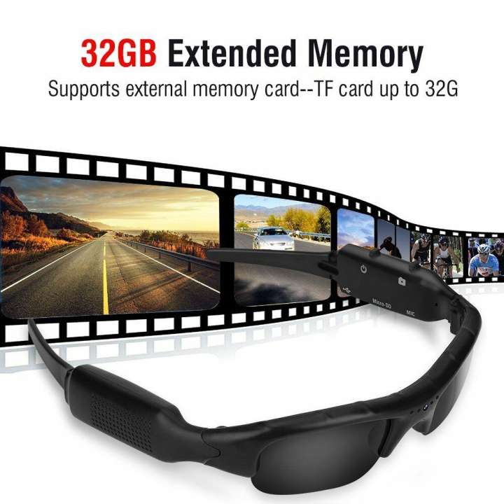 Kính mát với camera nằm giữa ghi âm ghi hình chụp hình