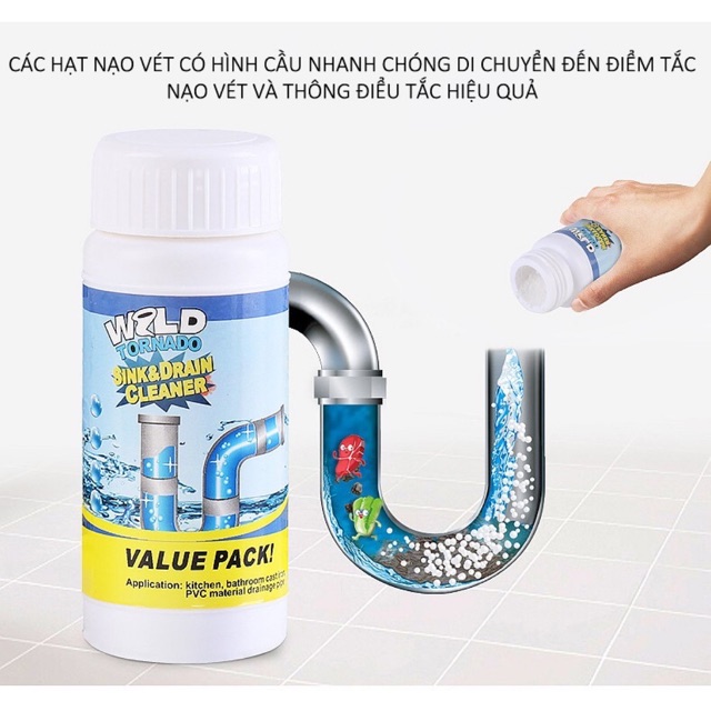 Bột thông tắc cống Large thế hệ mới