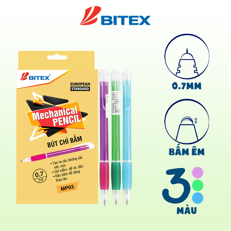 Bút chì bấm Bitex MP03 (0.7mm)