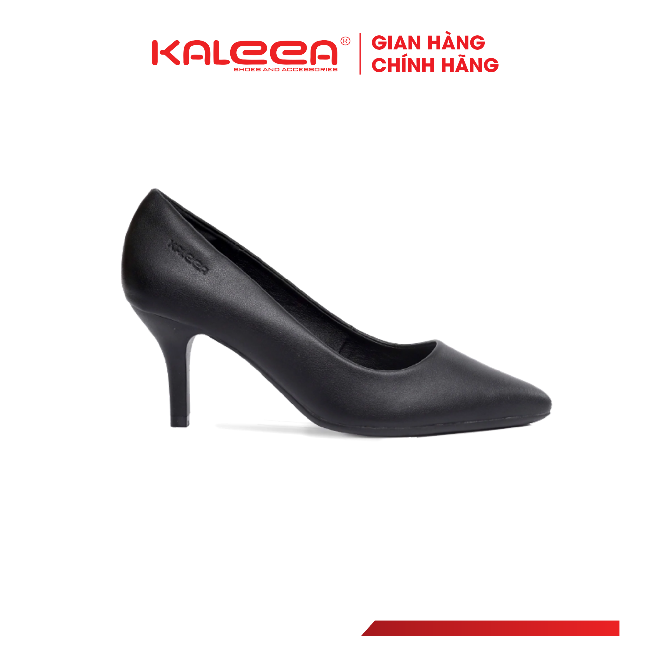 Giày cao gót Kaleea K402 Giày cao gót nữ cao cấp, da lì , đế trụ 6p - Kaleea