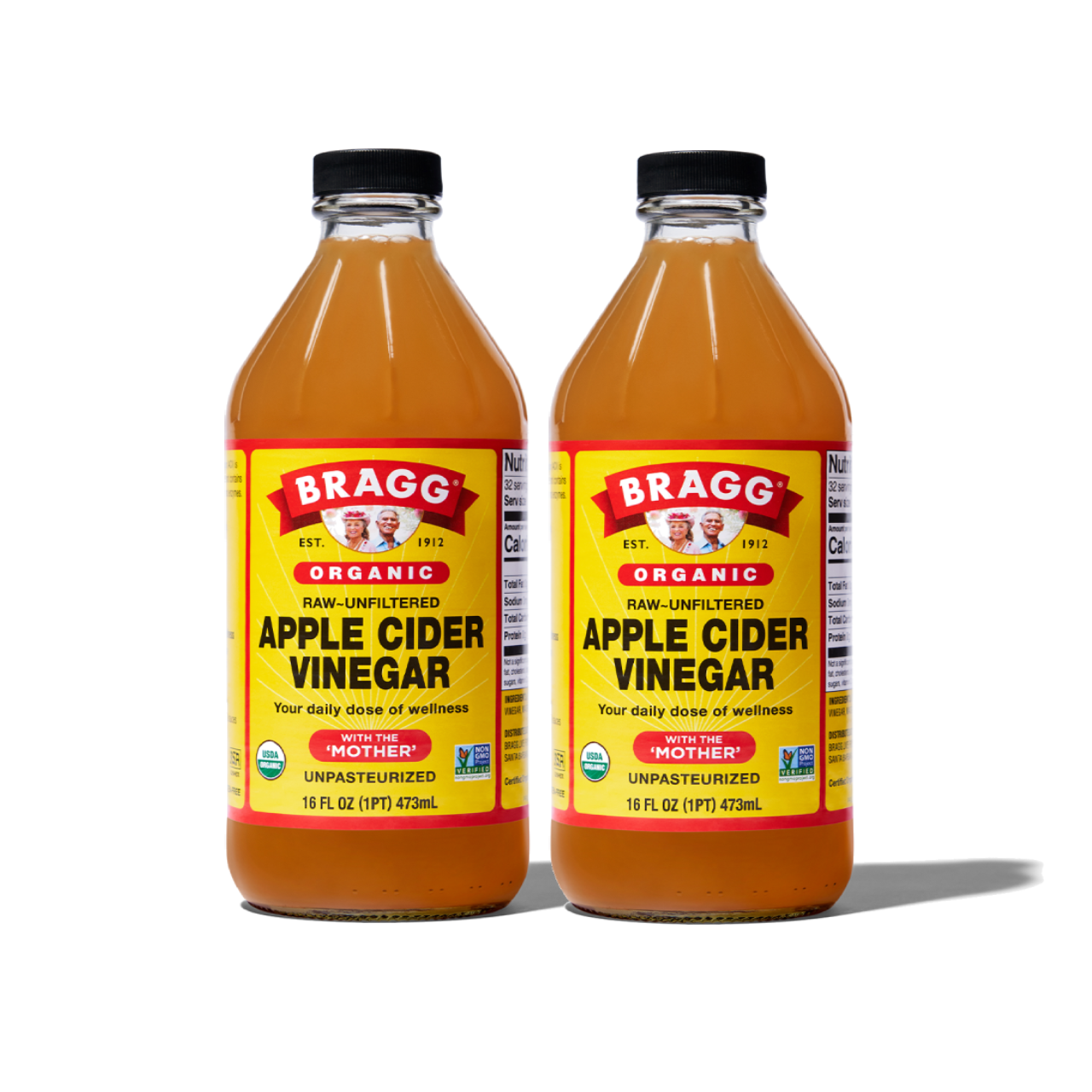 Combo 2 chai giấm táo hữu cơ Organic Bragg 473ml