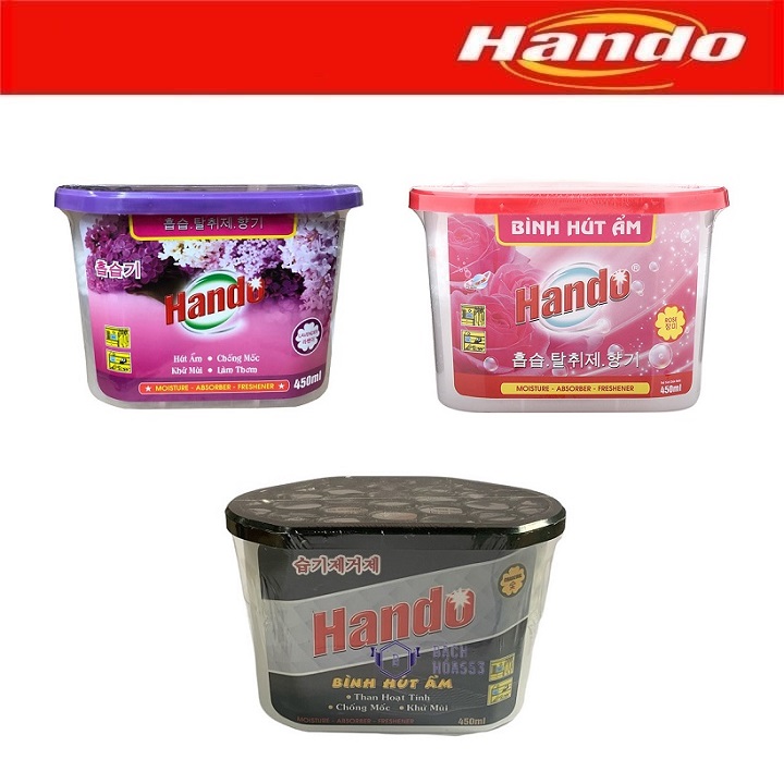 Hộp hút ẩm khử mùi chống ẩm mốc Hando 450ml HD15