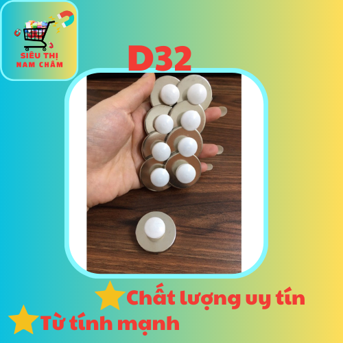 10 núm nam châm D27 hít bảng từ tiện ích