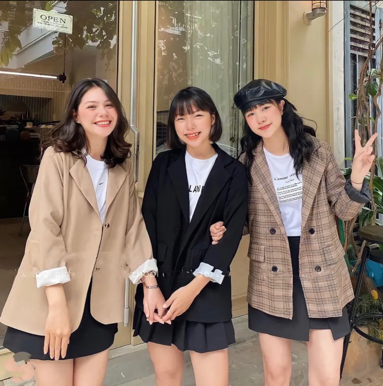 Áo khoác blazer hai lớp túi nắp hàn quốc , áo vest blazer phong cách hàn quốc chất đẹp hàng chính phẩm YANSOO