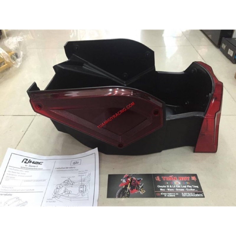 Thùng xe honda zoomer x cóp xe h2c gắn trực tiếp không chế