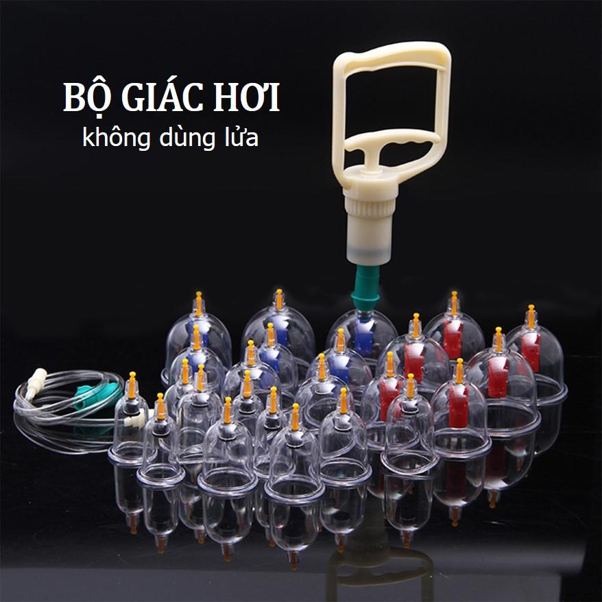 [HCM][Bảo hành 6 tháng]Bộ Giác Hơi dụng cụ giác hơi Không Dùng LửaBộ Giác Hơi Không Dùng Lửa24 ống Ly giác đủ kích cỡđả thông kinh mach tuần hoàn khí tụxua tan nhức mỏi cơ tức thì.