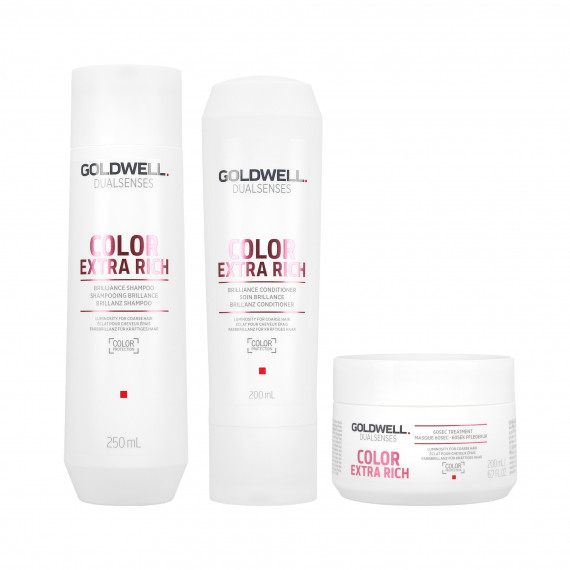 Dầu gội + Dầu xả + Hấp dầu Goldwell Colour rich dưỡng tóc nhuộm 250ml
