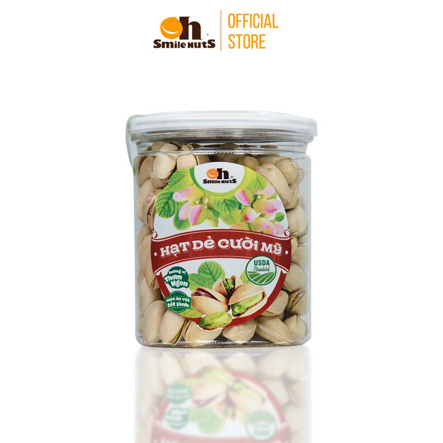 Hạt Dẻ Cười Mỹ Không Tẩy Trắng Oh Smilenuts hộp 215g-500g - Hạt dẻ cao cấp, không tẩy trắng