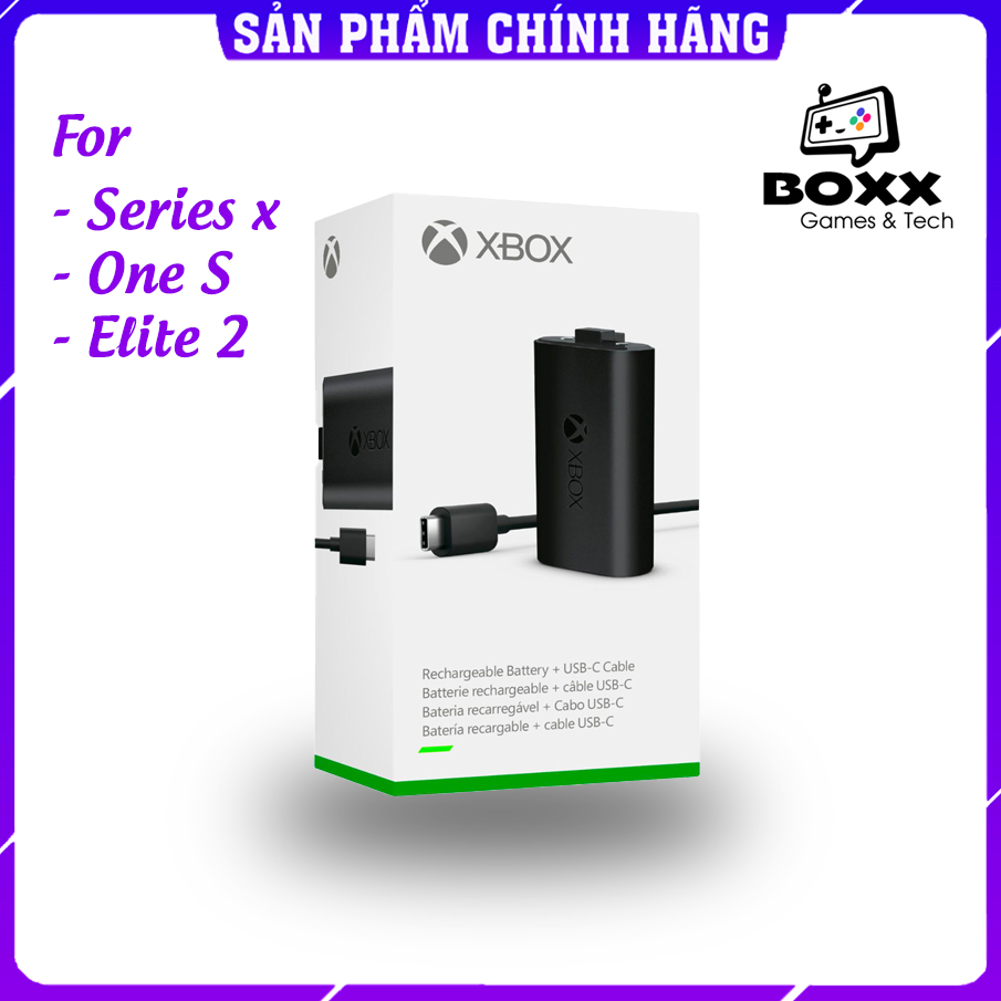 Pin sạc xbox chính hãng cho tay cầm xbox one s, xbox series x, pin xbox chính hãng