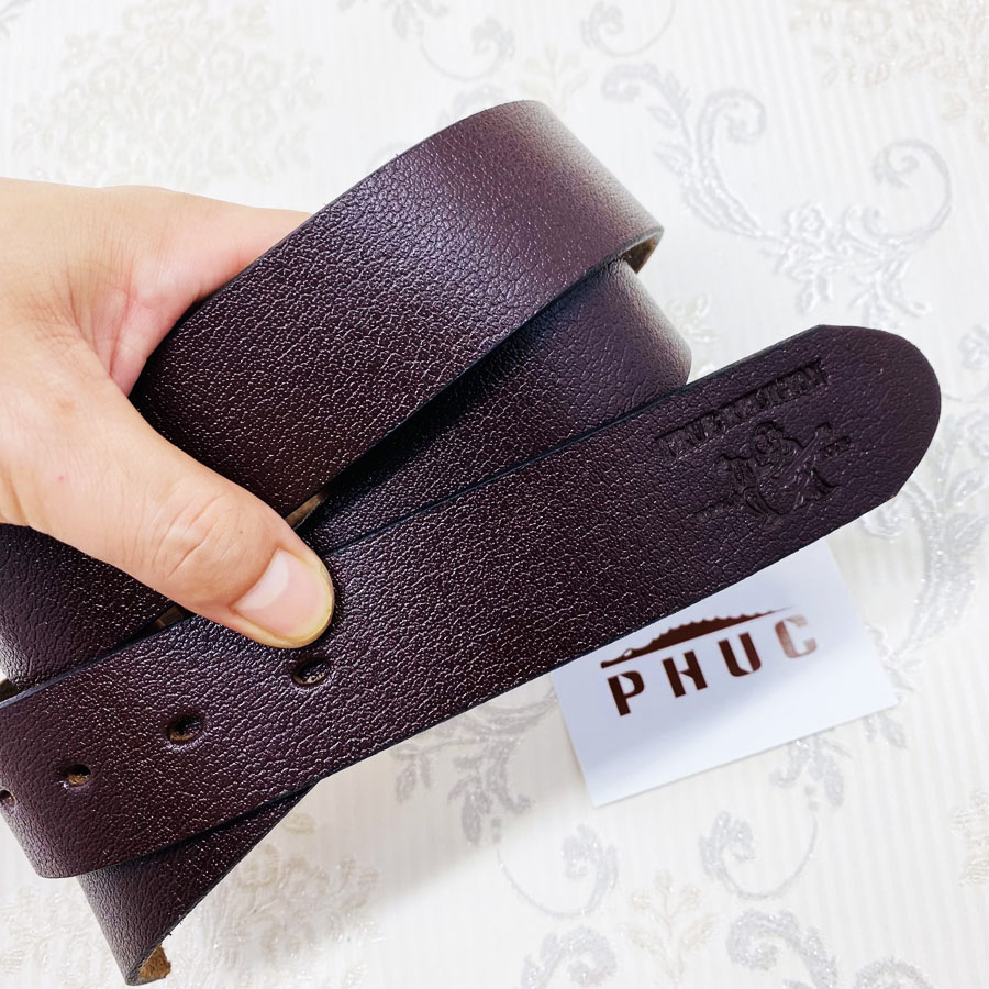 Thắt lưng nam, Dây lưng nam da bò 1 lớp bản 3.9cm không đầu khóa mẫu OD cao cấp