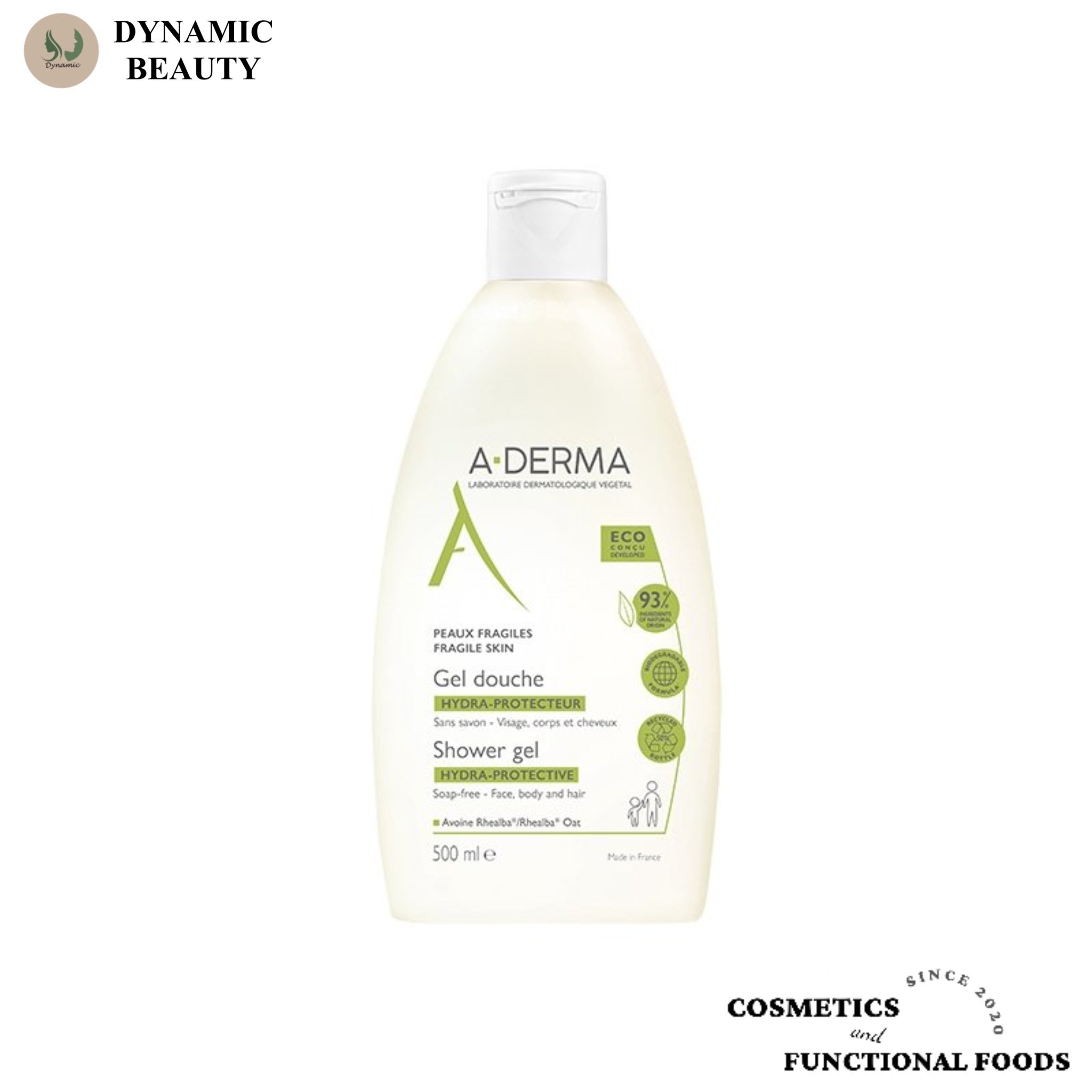 Sữa tắm A-derma gel douche hydra - protecteur ngăn ngừa mụn lưng, giảm lỗ chân lông 500ml