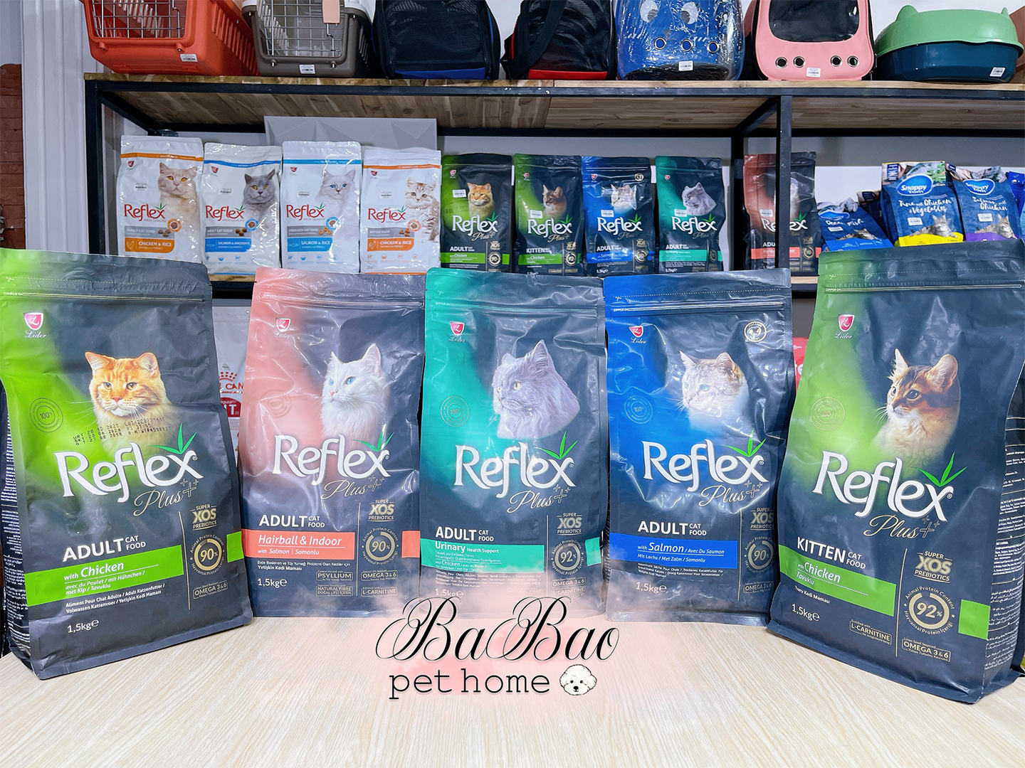 Hạt Reflex Plus cho mèo trưởng thành và mèo con đến từ Thổ Nhĩ Kỳ túi 1.5kg