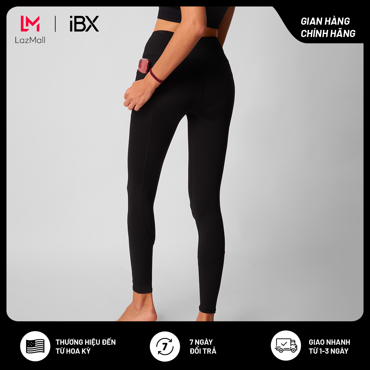 Quần dài nữ thể thao tập yoga, gym ibx ibx060p