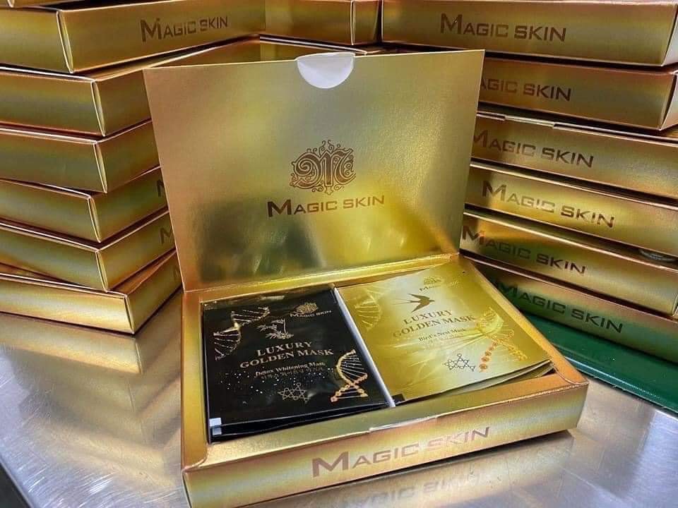 Mặt nạ ủ yến thải độc cấy trắng Luxury Golden Mask MagicSkin