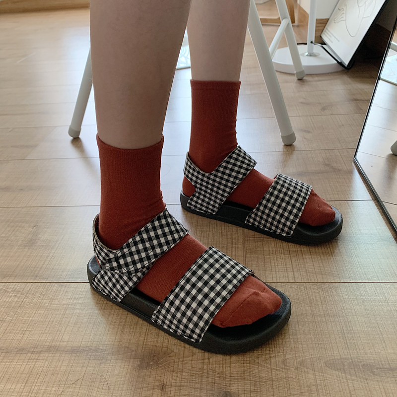 Giày sandals nữ caro ulzzang - US174