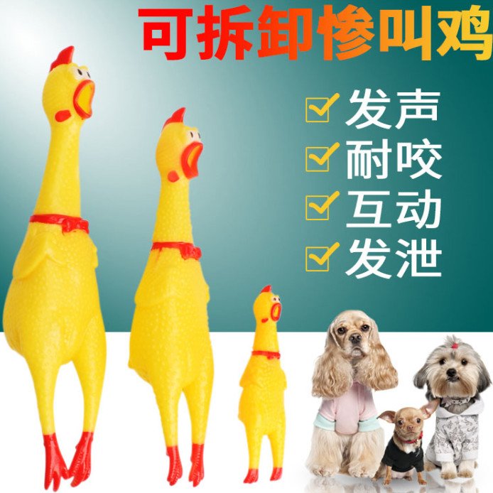 Gà kêu- Đồ chơi dành cho chó, mèo vui nhộn, xả xì tress