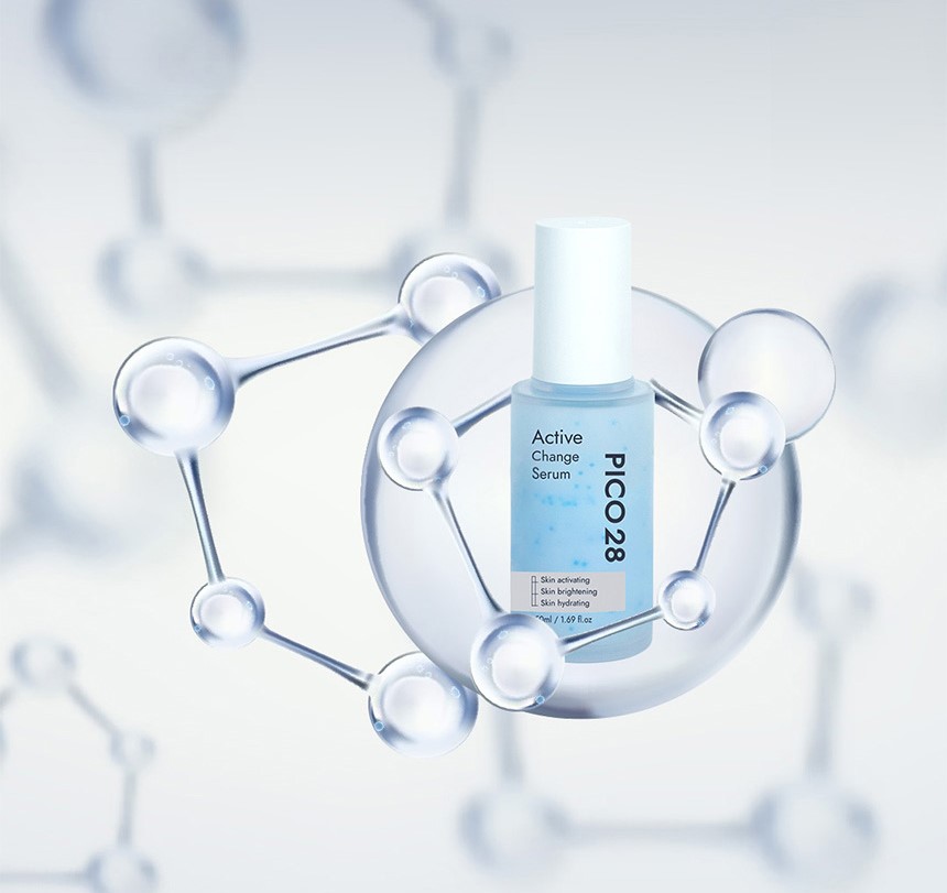 Serum tinh chất kim cương xanh Pico 28 Active change serum 50ml dưỡng da, cấp ẩm