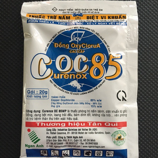 1 gói đồng COC85, trừ nấm vi khuẩn cho cây trồng