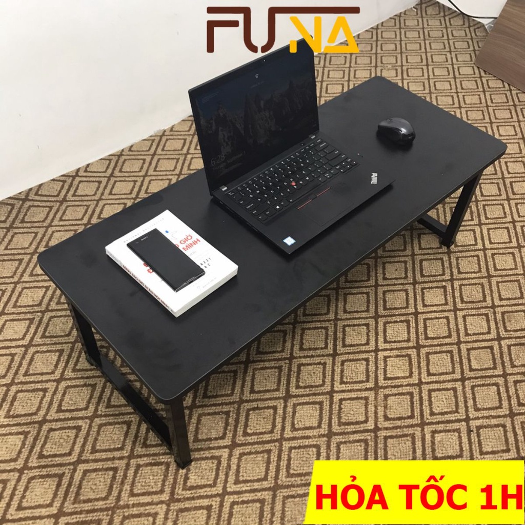 Bàn làm việc bệt gấp gọn, chân sắt sơn tĩnh điện chống gỉ và xước có thể làm bàn ăn gấp gọn ,mặt bàn gỗ công nghiệp mdf chống nư