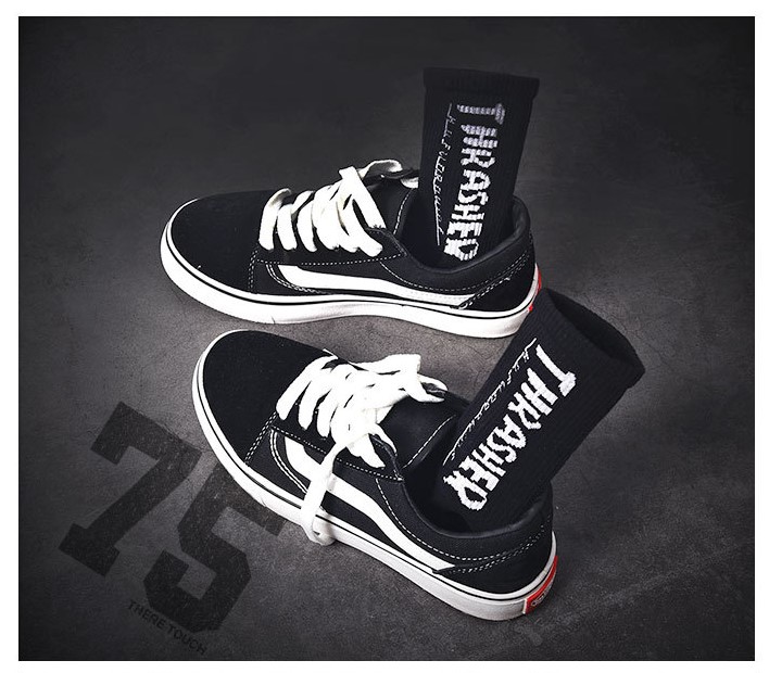 Vớ cổ cao unisex thể thao thrasher - obistore v84