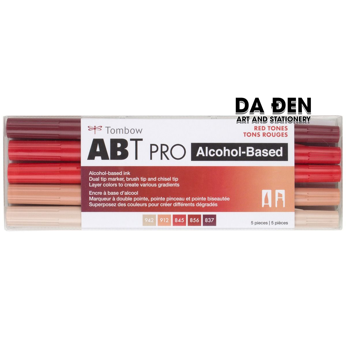 Bộ 5 bút dual marker tombow abt pro - red tones
