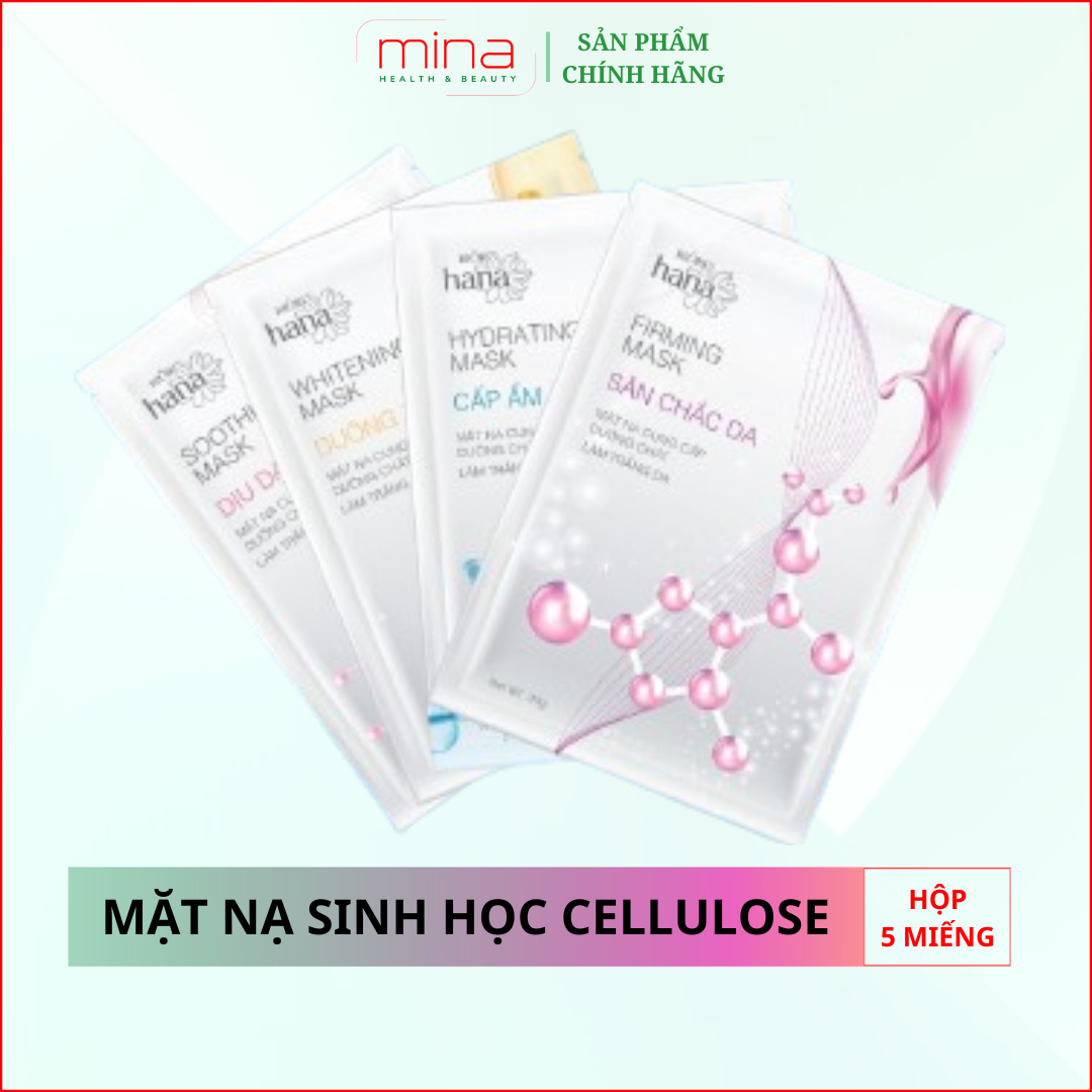 Mặt nạ sinh học cellulose mask riori hộp 5 miếng – mặt nạ dưỡng trắng, săn chắc da, dịu da, dưỡng ẩm