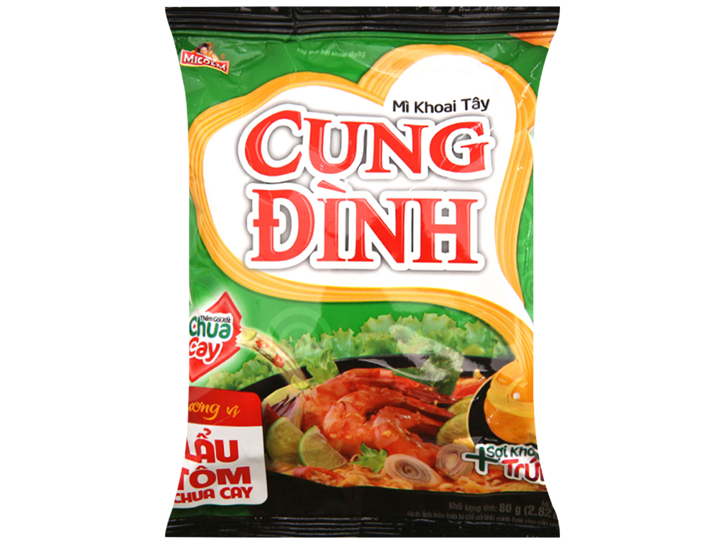 [HN]Thùng mì khoai tây Cung Đình Lẩu tôm chua cay