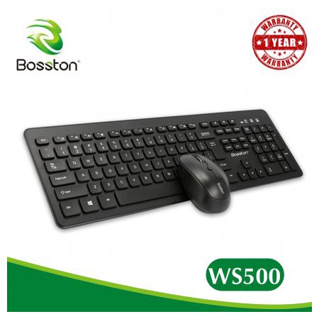 Combo chuột bàn phím máy vi tính không dây bosston ws500