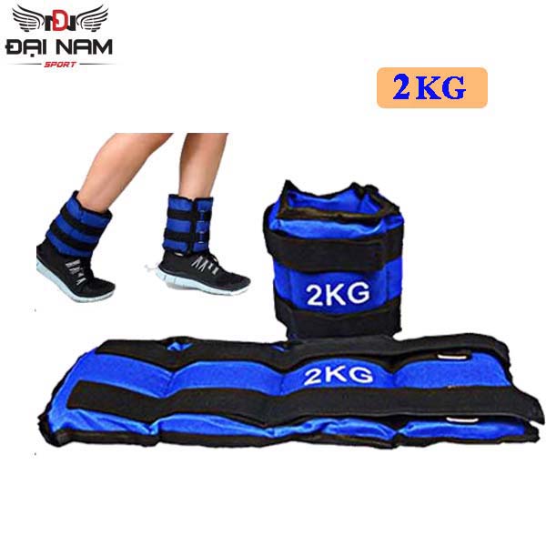 Bộ 2 băng tạ cát 2kg đeo chân tay hỗ trợ tập luyện thể thao,chạy bộ cao cấp đại nam sport