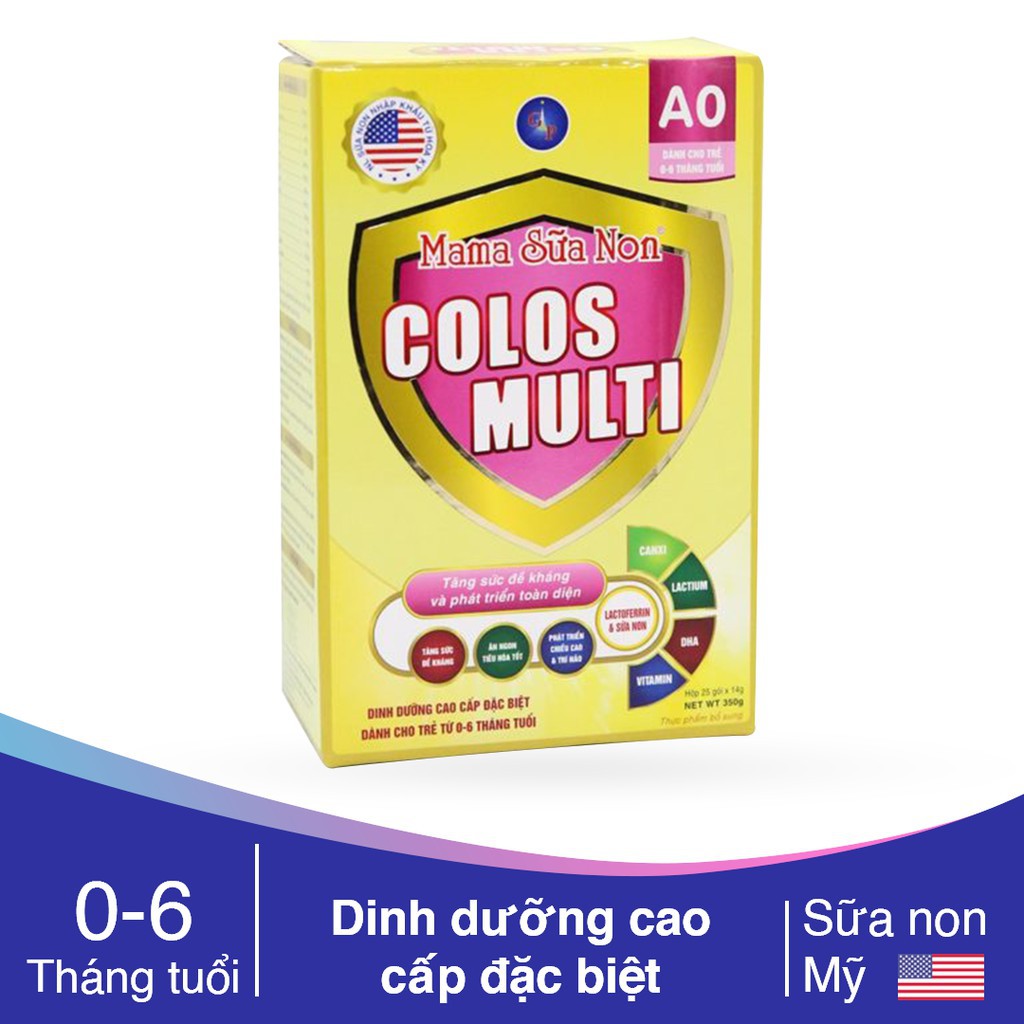 Sữa Non Mama Colos Multi A0 hộp 350g