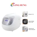 Nồi cơm điện tử Sharp 1.8 lít KS-COM195HV-WH - Hàng chính hãng - Công nghệ nhiệt 3D, lòng nồi phủ 4 lớp chống dính