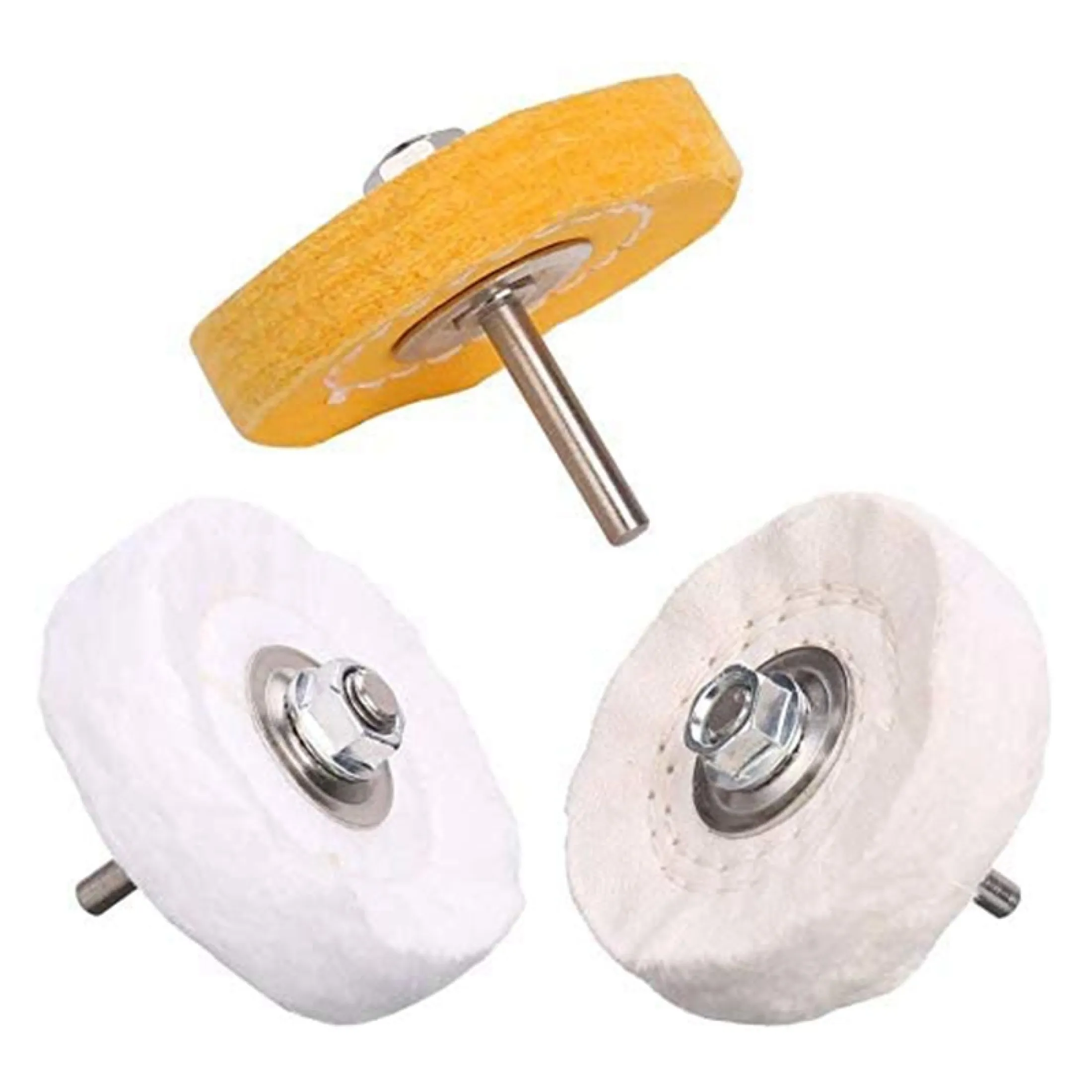 3pcs Buffing Polishing Wheel 2 5 Inch Arbor Hole For Bench Grinder Buffer Tool With 1 4 Inch Shank For Drill Lazada Indonesia