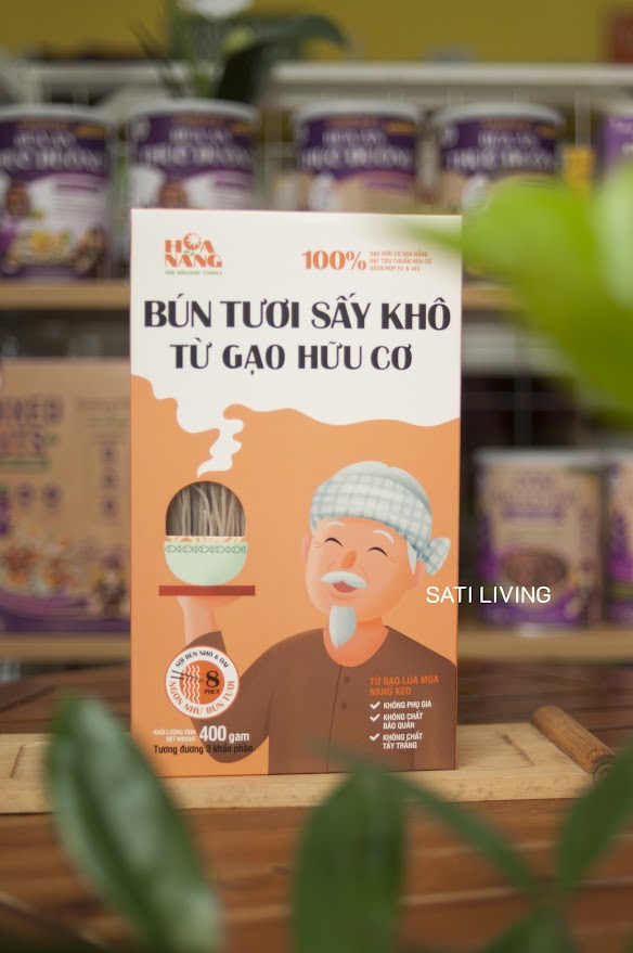 Bún tươi sấy khô Hoa Nắng hữu cơ