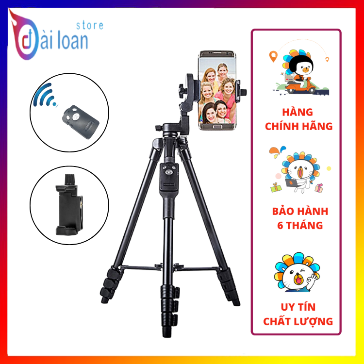 Tripod - Giá Đỡ Điện Thoại và Máy Ảnh Yunteng 5208RM/ 5208L phụ kiện du lịch chụp ảnh và quay video chân đỡ điện thoại