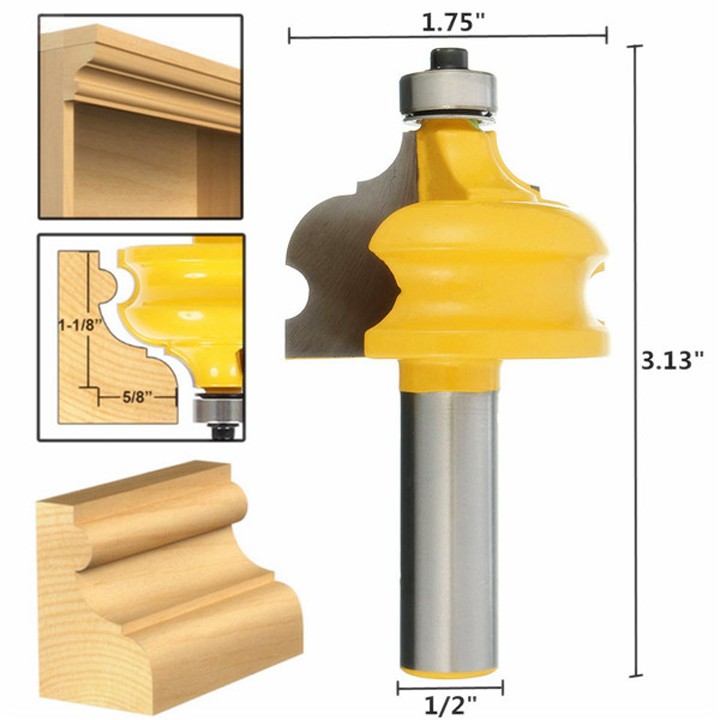 Mũi phay gỗ Soi Phào Chỉ Nóc Tủ Gắn Máy Phay Router Cầm Tay