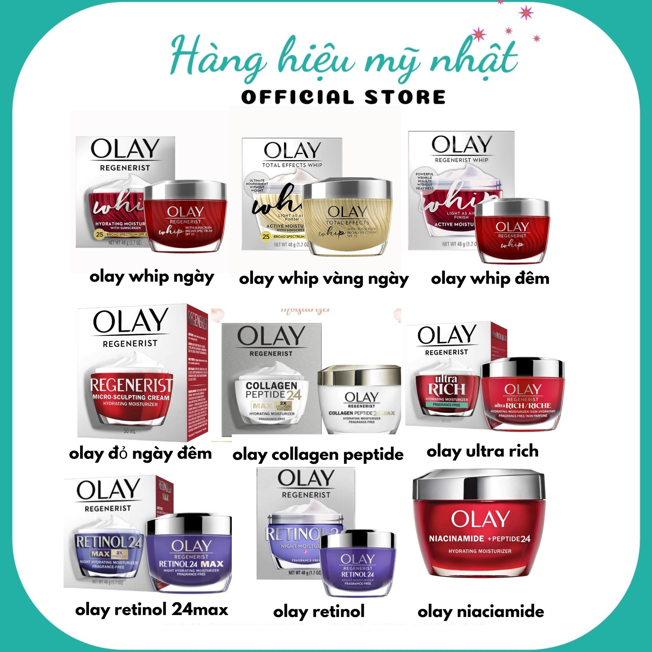 Kem Chống Lão Hóa Olay Regenerist Whip Active Moisturizer Mỹ