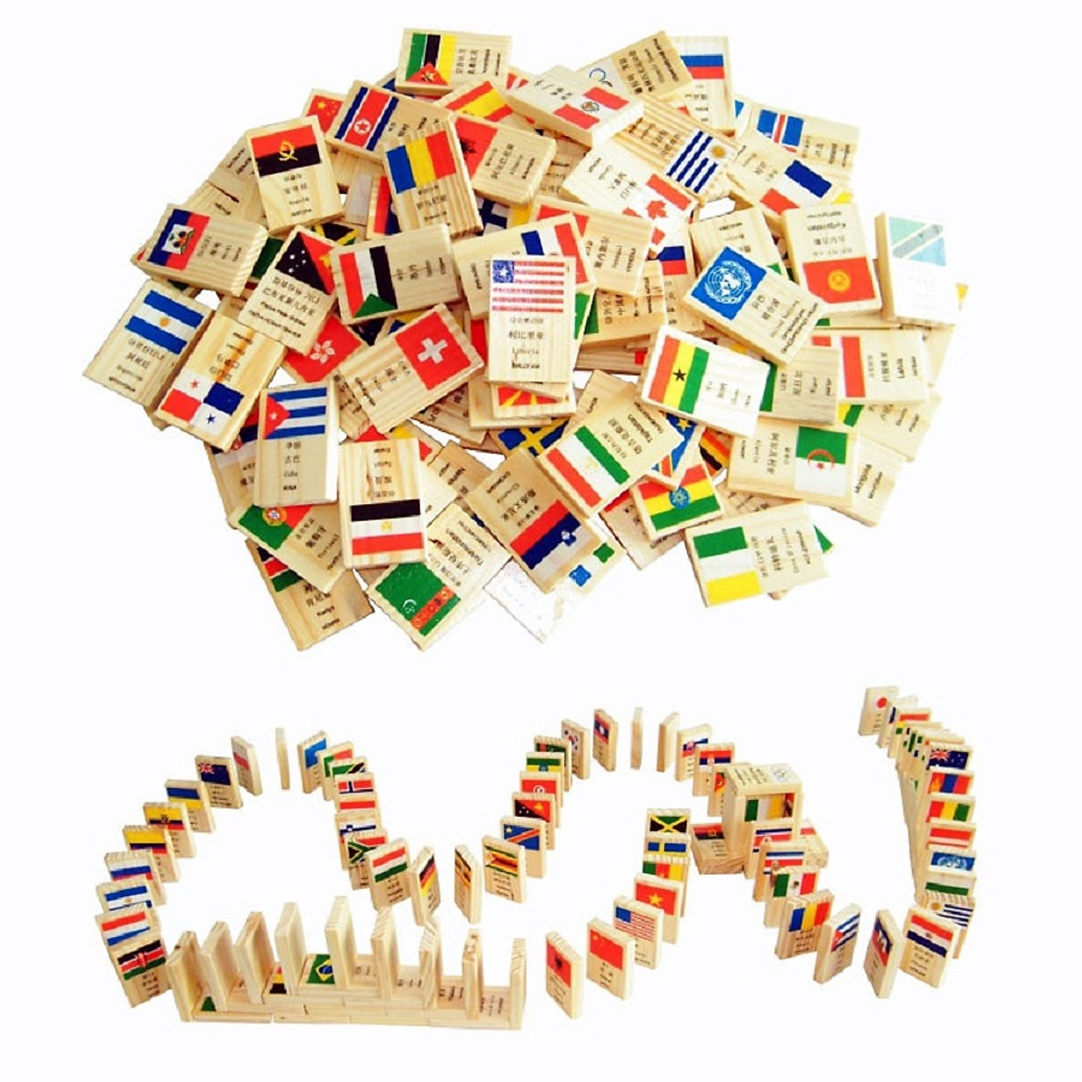 Đồ chơi gỗ bộ domino 100 hình quốc kì - totdeprehg2031
