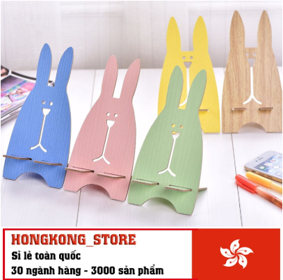 [COMBO 2 Chiếc] Giá đỡ điện thoại hình thỏ dễ thương - Giá đỡ điện thoại bằng gỗ ép độc đáo